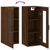 vidaXL Wandschrank Braun Eichen-Optik 34,5x34x90 cm