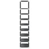 vidaXL Schuhregal 8-stöckig Schwarz 44x28x145 cm Vliesstoff