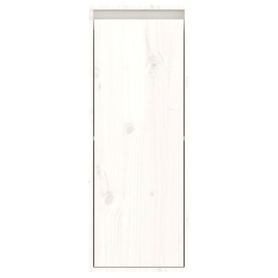 vidaXL Wandschrank Weiß 30x30x80 cm Massivholz Kiefer