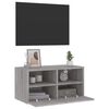 vidaXL TV-Wandschrank Grau Sonoma 60x30x30 cm Holzwerkstoff