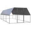 vidaXL Outdoor-H&uuml;hnerk&auml;fig 3x8x2 m Verzinkter Stahl