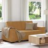 vidaXL 2-Sitzer-Sofa Braun 140 cm Samt