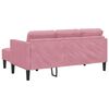 vidaXL Sofa Set mit Kissen Rosa Polyester