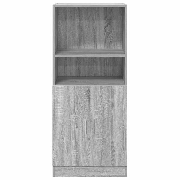vidaXL K&uuml;chenschrank Grau Sonoma 57x41,5x131,5 cm Holzwerkstoff