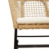 vidaXL 7-tlg. Garten-Essgruppe mit Kissen Braun Poly Rattan Glas
