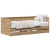 vidaXL Tagesbett mit Regal Artisan-Eiche 100 x 200 cm Holzwerkstoff