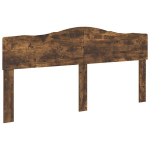vidaXL Kopfteil Ger&auml;ucherte Eiche Holzwerkstoff