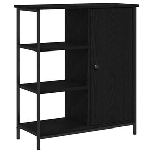 vidaXL Sideboard Schwarz Eichen-Optik 70 x 30 x 80 cm