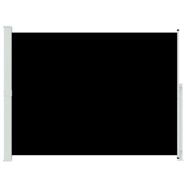 vidaXL Seitenmarkise Ausziehbar 220x300 cm Schwarz