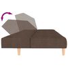 vidaXL Schlafsofa 2-Sitzer Taupe Stoff