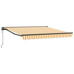 vidaXL Markisenrahmen Gelb und Wei&szlig; 300 x 250 cm