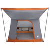 vidaXL Campingzelt mit Dach Grau und Orange 282 x 225 x 154 cm Taft