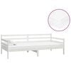vidaXL Tagesbett mit Matratze 90x200 cm Wei&szlig; Kiefer Massivholz