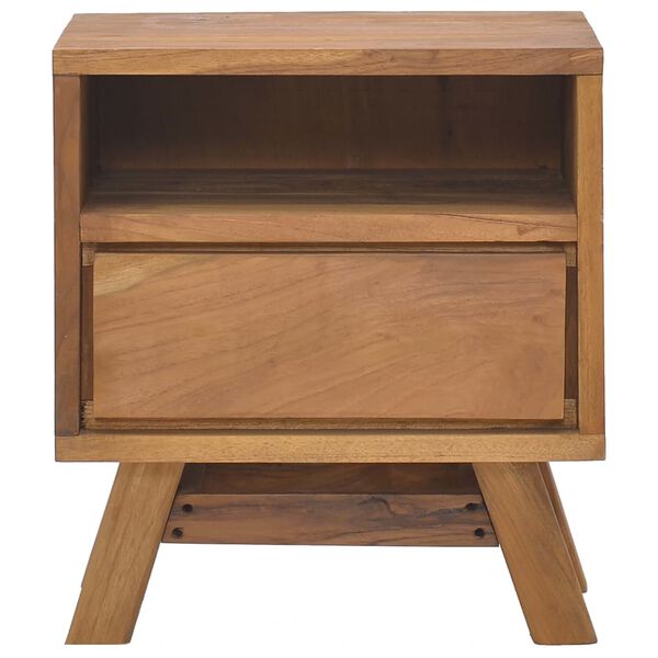 vidaXL Nachttisch 40x30x45 cm Teak Massivholz