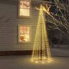 vidaXL LED-Weihnachtsbaum Kegelform Warmwei&szlig; 732 LEDs 160x500 cm