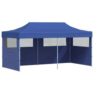 vidaXL Pop-Up-Partyzelt Faltbar Blau 3&times;6 m