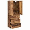 vidaXL Highboard Altholz 69,5 x 34 x 180 cm Holzwerkstoff