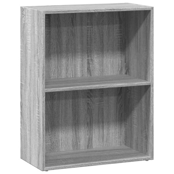 vidaXL B&uuml;cherregal Grau Sonoma 60x30x77 cm Holzwerkstoff