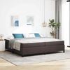 vidaXL Boxspringbett mit Matratze Dunkelbraun 200 x 200 cm Stoff