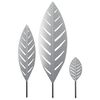 vidaXL Gartenstecker 3 stk. 116,5 x 35 x 3 cm Verzinkter Stahl Silber