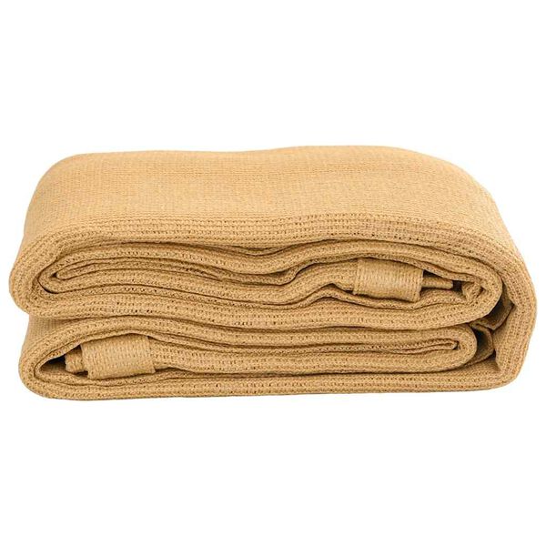 vidaXL Zeltteppich Sandfarbe 300x400 cm HDPE