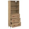 vidaXL Highboard Artisan-Eiche 69,5 x 34 x 180 cm Holzwerkstoff