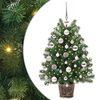 vidaXL K&uuml;nstlicher Weihnachtsbaum mit 150 LEDs Gr&uuml;n 75 cm PE und PVC