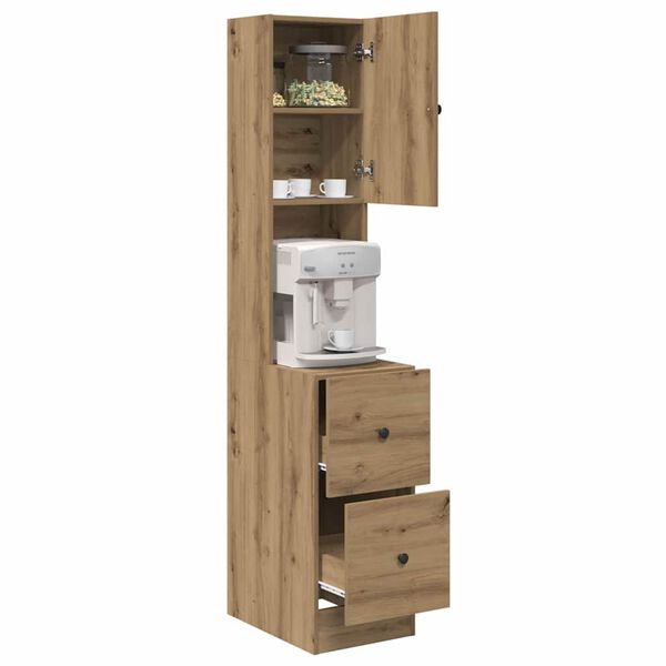 vidaXL K&uuml;chenbuffet mit Schubladen Artisan-Eiche 32 x 50 x 180 cm