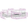 vidaXL Outdoor-Sofagarnitur mit Kissen 7 pcs Natur und Beige
