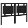 vidaXL Kopfteil Schwarz 140,5x4x100 cm Massivholz Kiefer