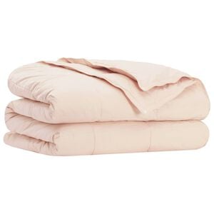 vidaXL Bettdecke 135 x 200 cm F&uuml;r alle Jahreszeiten Kapokfaser Beige