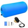 vidaXL Aufblasbare Gymnastik-Rolle mit Pumpe 120x90 cm PVC Blau