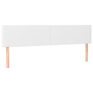 vidaXL Kopfteile Wei&szlig; 200x5x78/88 cm Kunstleder