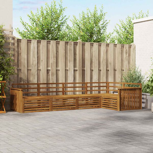 vidaXL Outdoor-Sofagarnitur 5 pcs Natur Massivholz Akazie