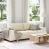 vidaXL | Sofa | mit Kissen mit Kissen Beige 221 x 77 x 82 cm Leinen