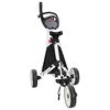 vidaXL Golf-Dolly Schwarz und Wei&szlig; 100 x 69 x 114 cm Aluminium