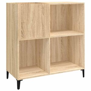 vidaXL Plattenschrank Sonoma-Eiche 84,5x38x89 cm Holzwerkstoff