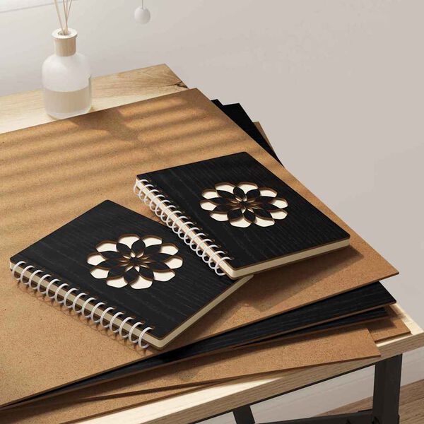 vidaXL Dekoplatten 12 pcs Schwarz Eichen-Optik 40 x 60 x 0.27 cm