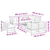 vidaXL 9-tlg. Garten-Sofagarnitur mit Kissen Massivholz Douglasie