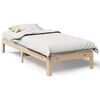 vidaXL Massivholzbett ohne Matratze 80x200 cm Kiefernholz