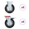 vidaXL 16 Stk. Rollen 200 mm