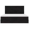 vidaXL Ottoman-Bett mit Matratzen Schwarz 180x200 cm Samt