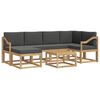 vidaXL Outdoor-Sofagarnitur 7 stk. Wei&szlig; und Anthrazit