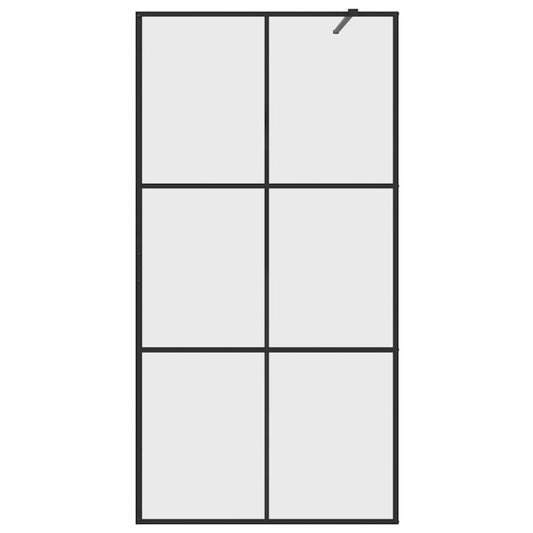 vidaXL Duschwand für Begehbare Dusche mit Klarem ESG Glas 100x195 cm