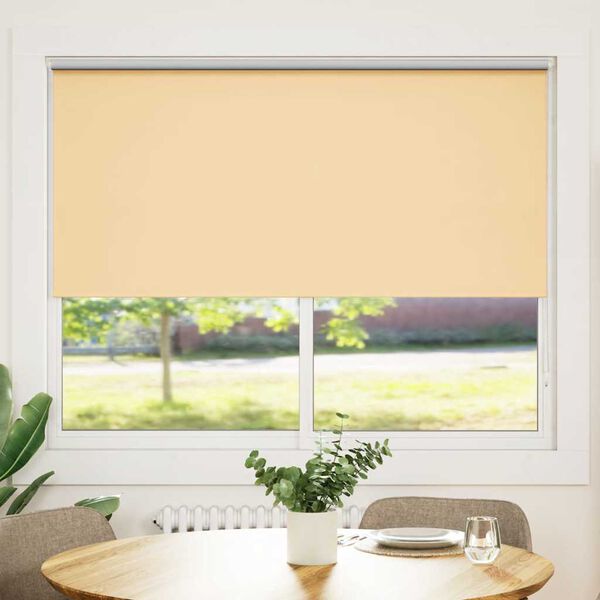 vidaXL Verdunkelungsrollo 164,4 x 175 cm, Stoffbreite 160 cm, Beige