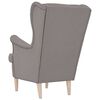 vidaXL Sessel Taupe 74x84x100 cm Stoff