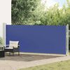 vidaXL Seitenmarkise Ausziehbar 600x160 cm Blau