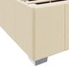 vidaXL Bettrahmen mit Matratze Creme 200 x 200 cm Stoff