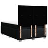 vidaXL Boxspringbett mit Matratze Schwarz 140x190 cm Stoff