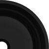 vidaXL Waschbecken Hartglas 35x12 cm Schwarz